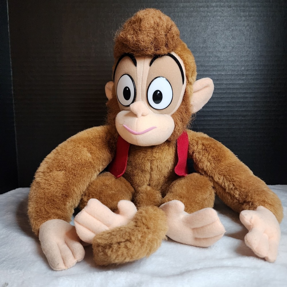 Disney's Aladdin Monkey Apu Plush Mattel 1992 - 16 Inches